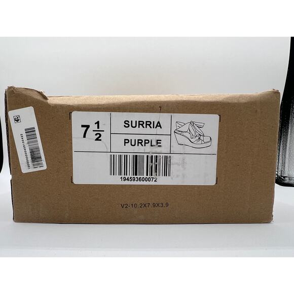 JOURNEE COLLECTION WOMENS SURRIA PLATFORM WEDGE DRESS SANDAL PURPLE 7.5M - Picture 8 of 9